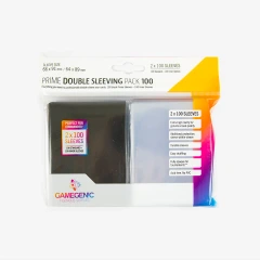 Gamegenic - Prime Double Sleeving Pack 100 - Black